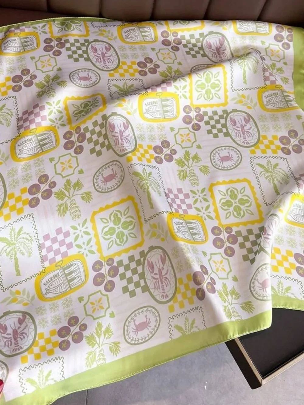 Tropical Motif Scarf S133
